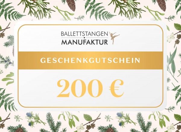 Geschenkgutschein 200 € Weihnachten