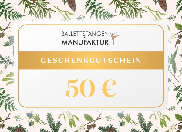 Geschenkgutschein 50 € Weihnachten