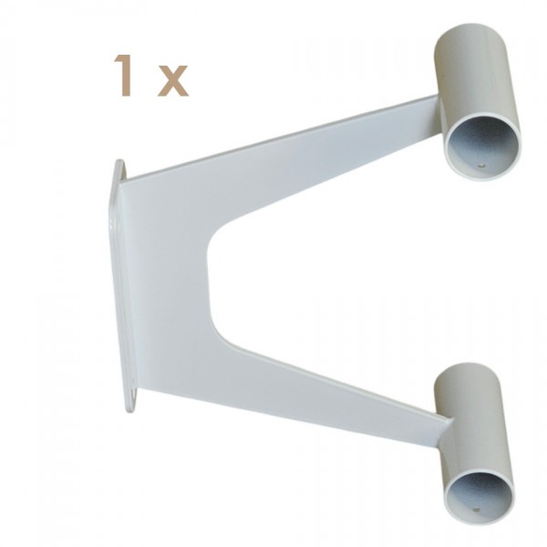 Ballettstangenhalter, für zwei Ballettstangen übereinander in WEISS